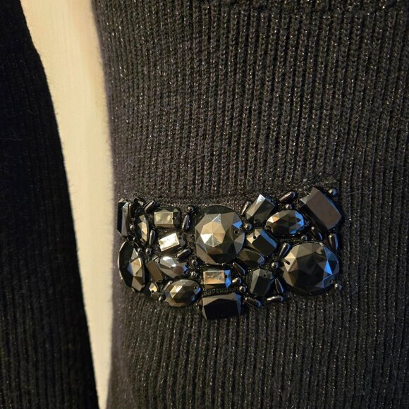 INC International Concepts Black Silk/Angora/Nylon Dress Size S - Picture 2 of 7